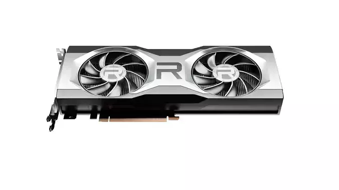 AMD Radeon 6700 XT High Poly Model 3D model