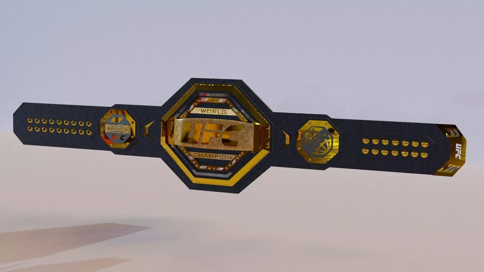 UFC Championship belt 3D print model 3D print model_0