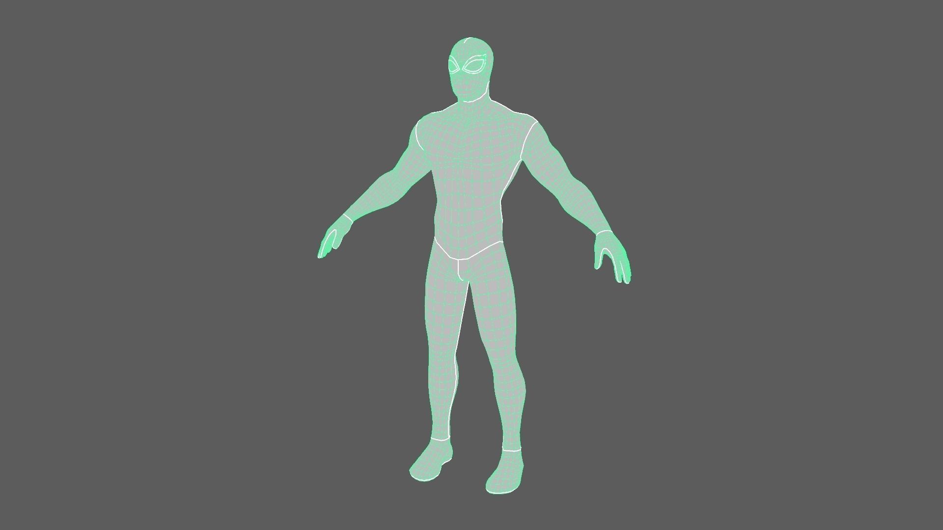 Spider Man Unreal Engine Pose 3D model_13