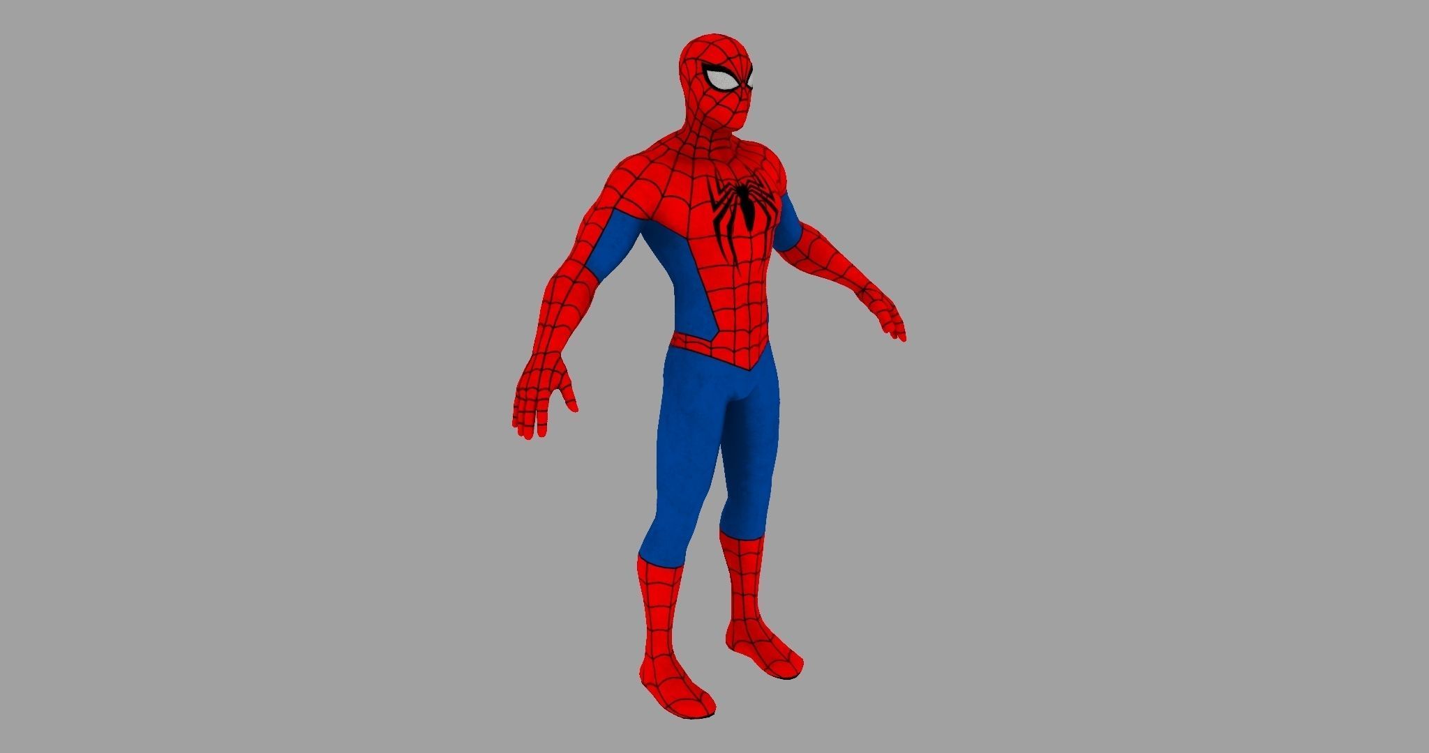 Spider Man Unreal Engine Pose 3D model_8