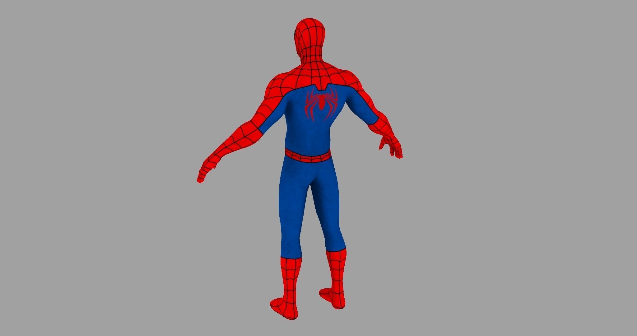 Spider Man Unreal Engine Pose 3D model_9