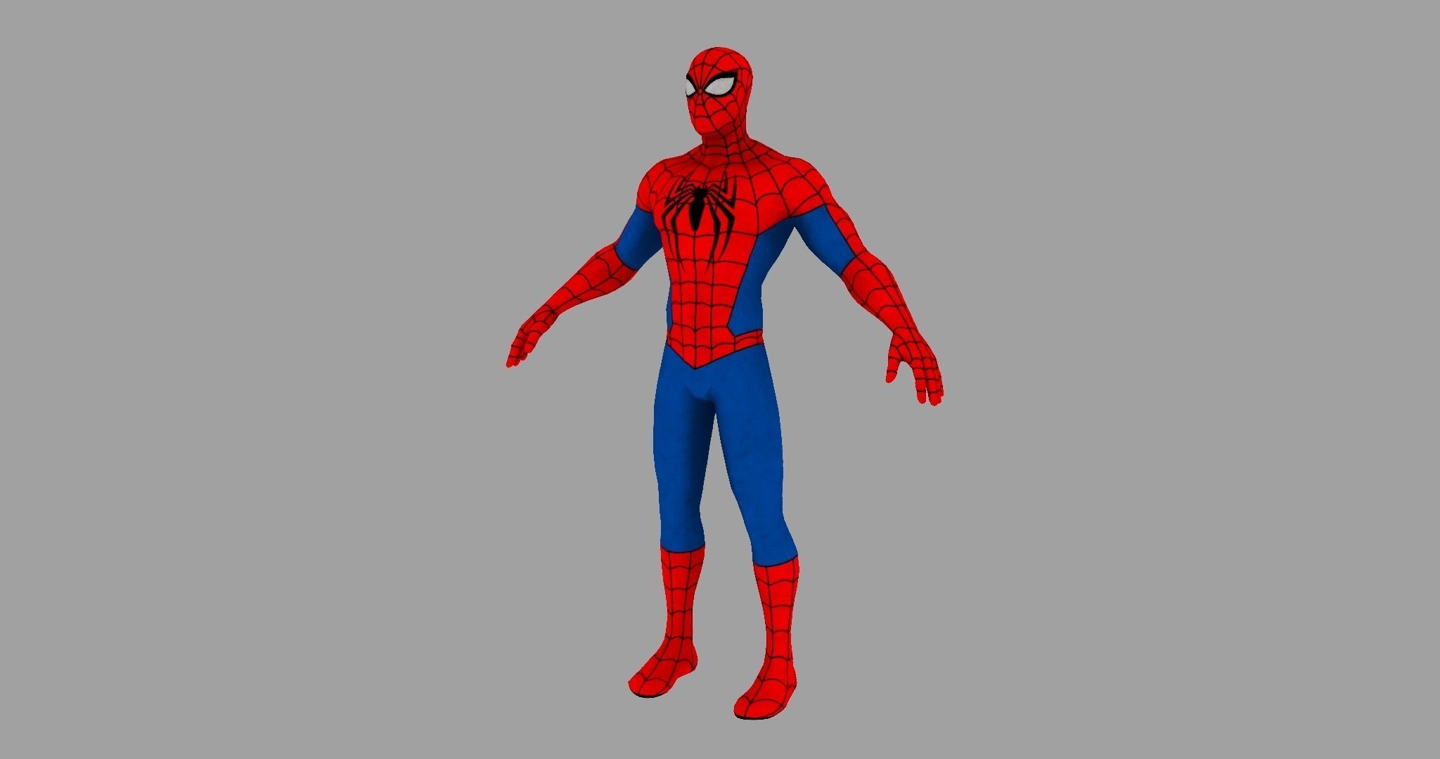 Spider Man Unreal Engine Pose 3D model_7