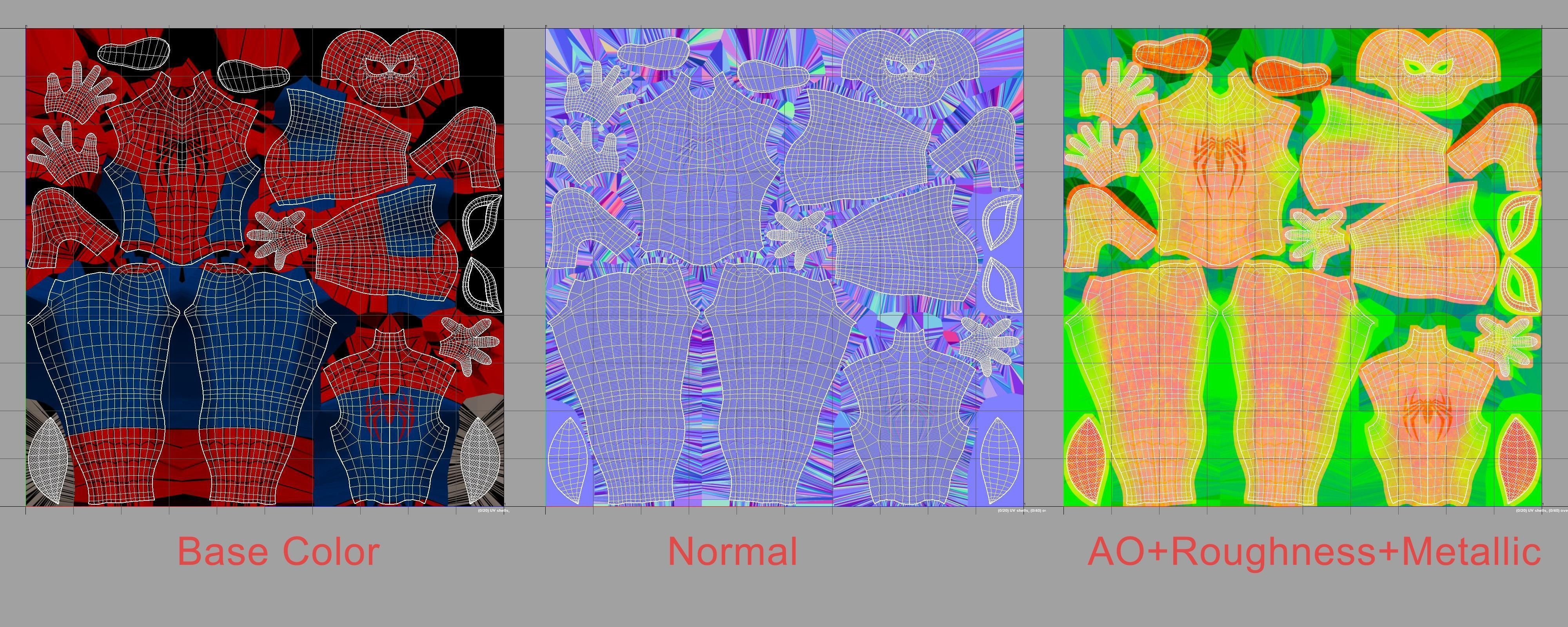 Spider Man Unreal Engine Pose 3D model_14