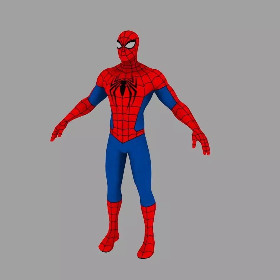 Spider Man Unreal Engine Pose 3D model_0