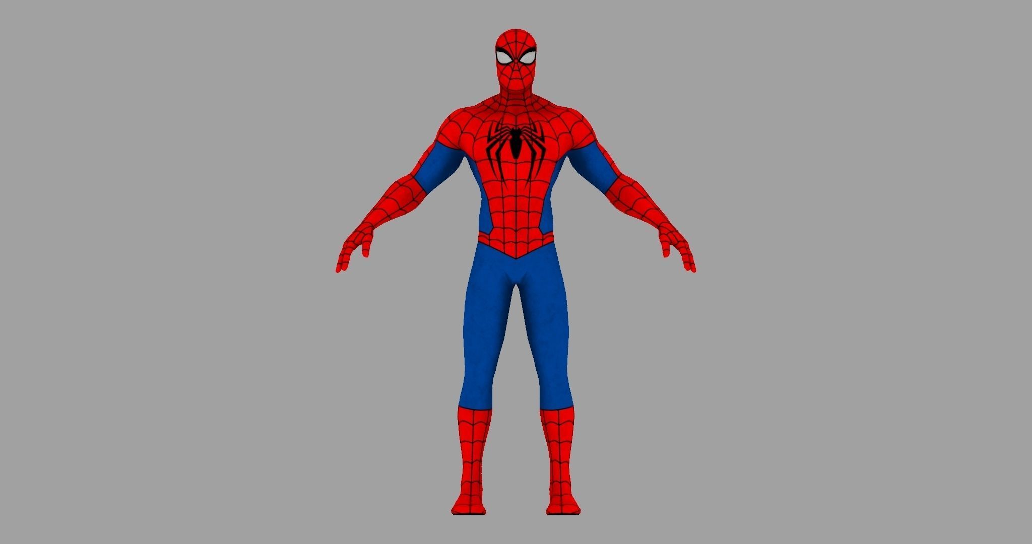 Spider Man Unreal Engine Pose 3D model_1