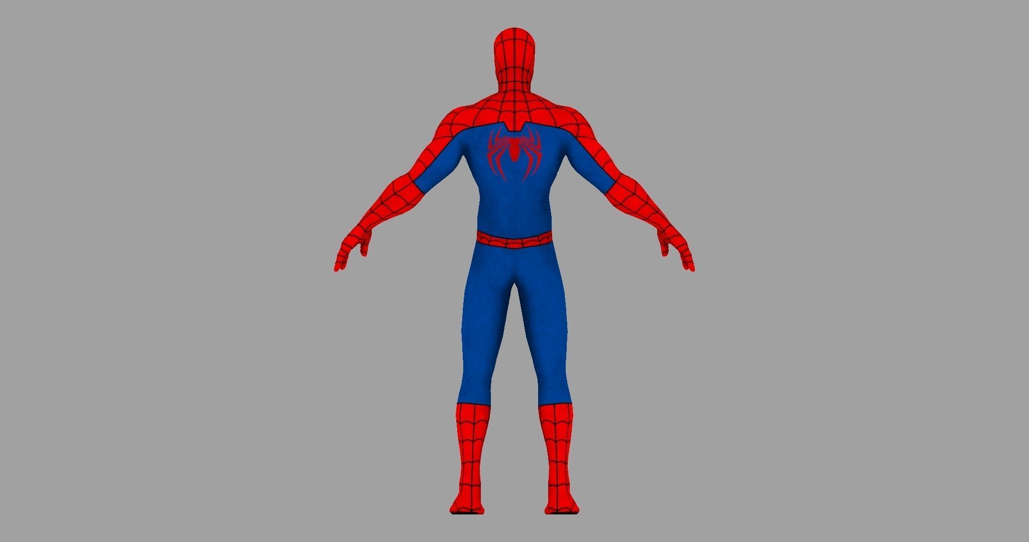 Spider Man Unreal Engine Pose 3D model_4