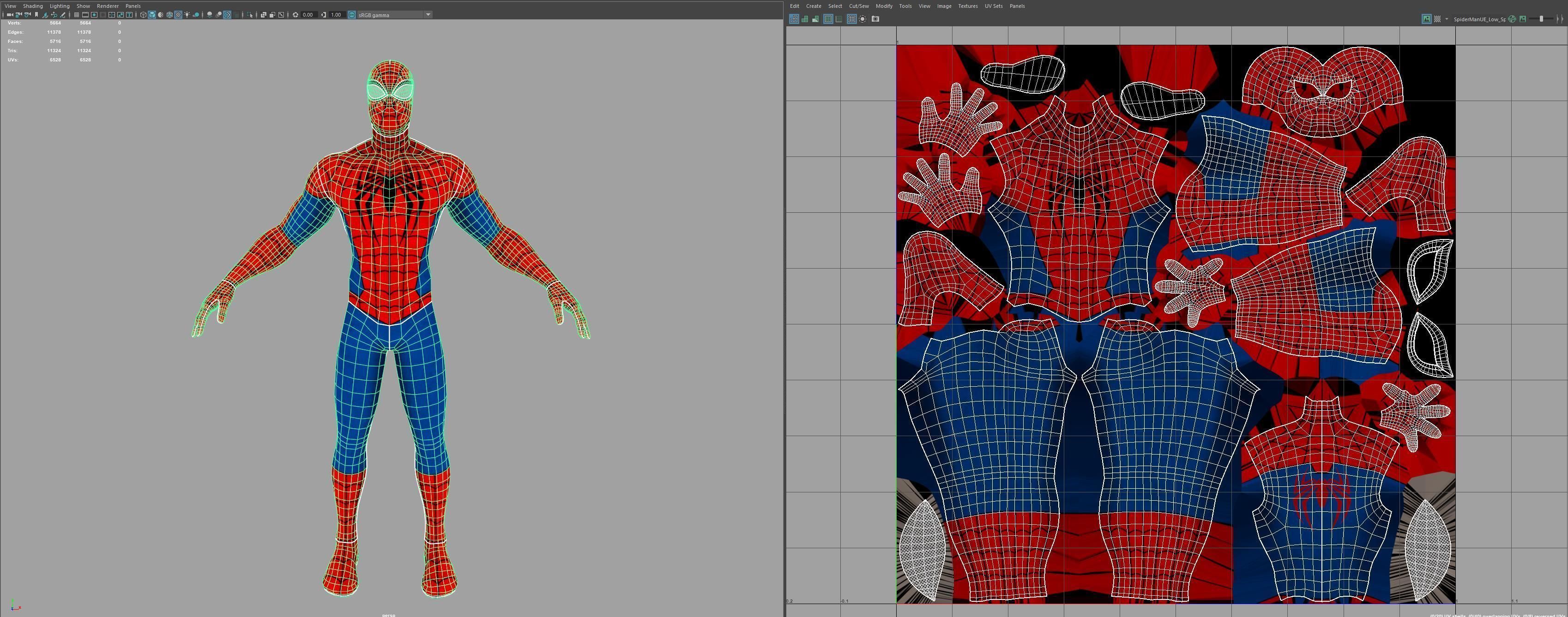 Spider Man Unreal Engine Pose 3D model_3