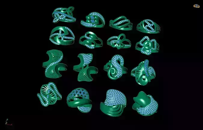 ring gold Jewelery 3D print model 3D print model 