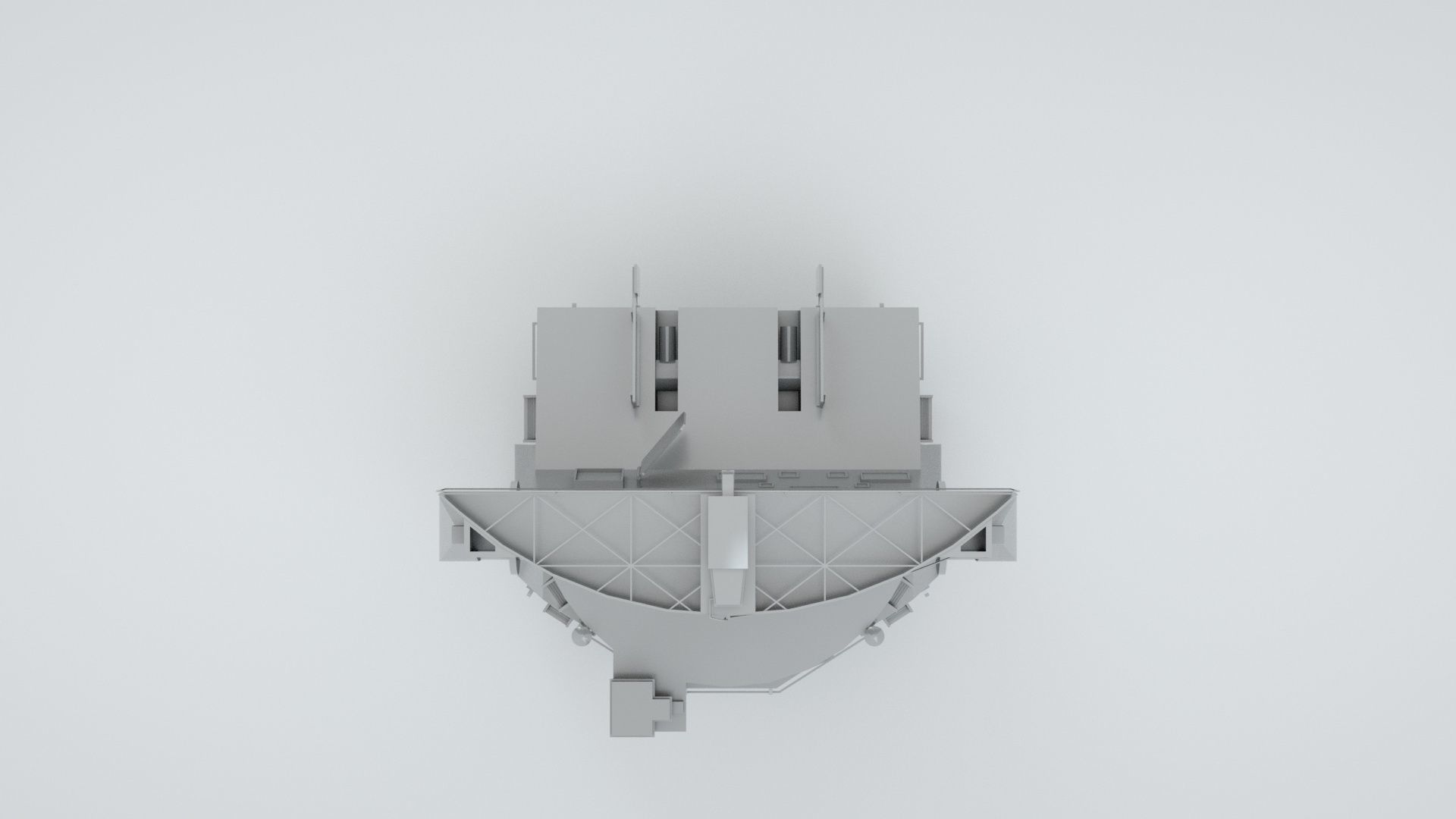 Type 274 Naval Main Battery Fire Control Radar 3D model_6