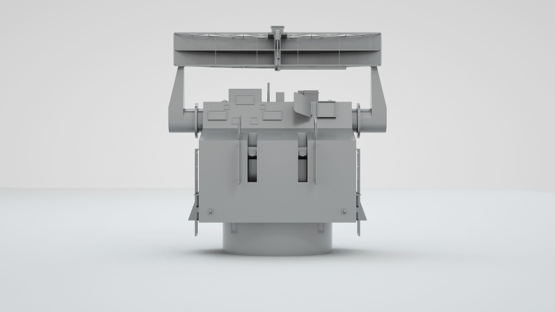Type 274 Naval Main Battery Fire Control Radar 3D model_4