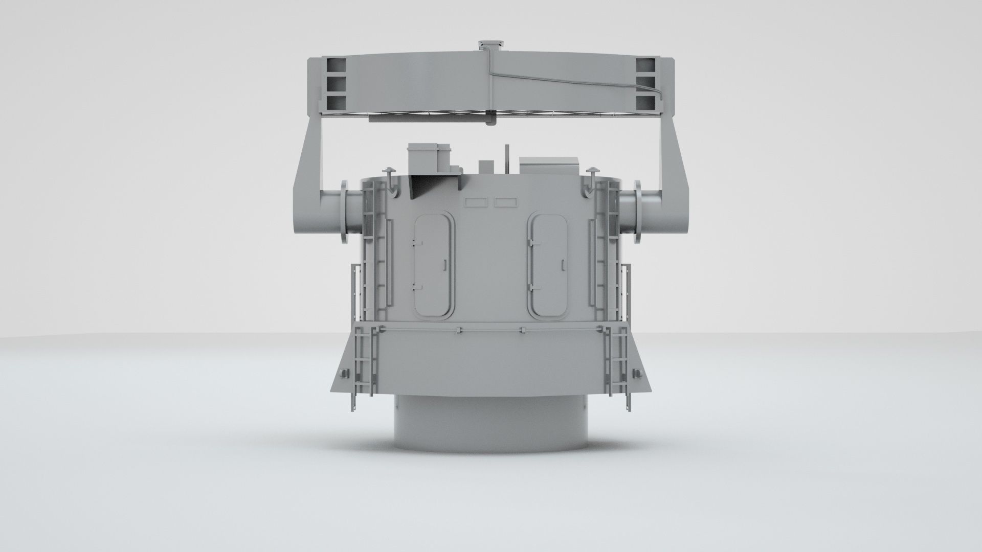 Type 274 Naval Main Battery Fire Control Radar 3D model_5