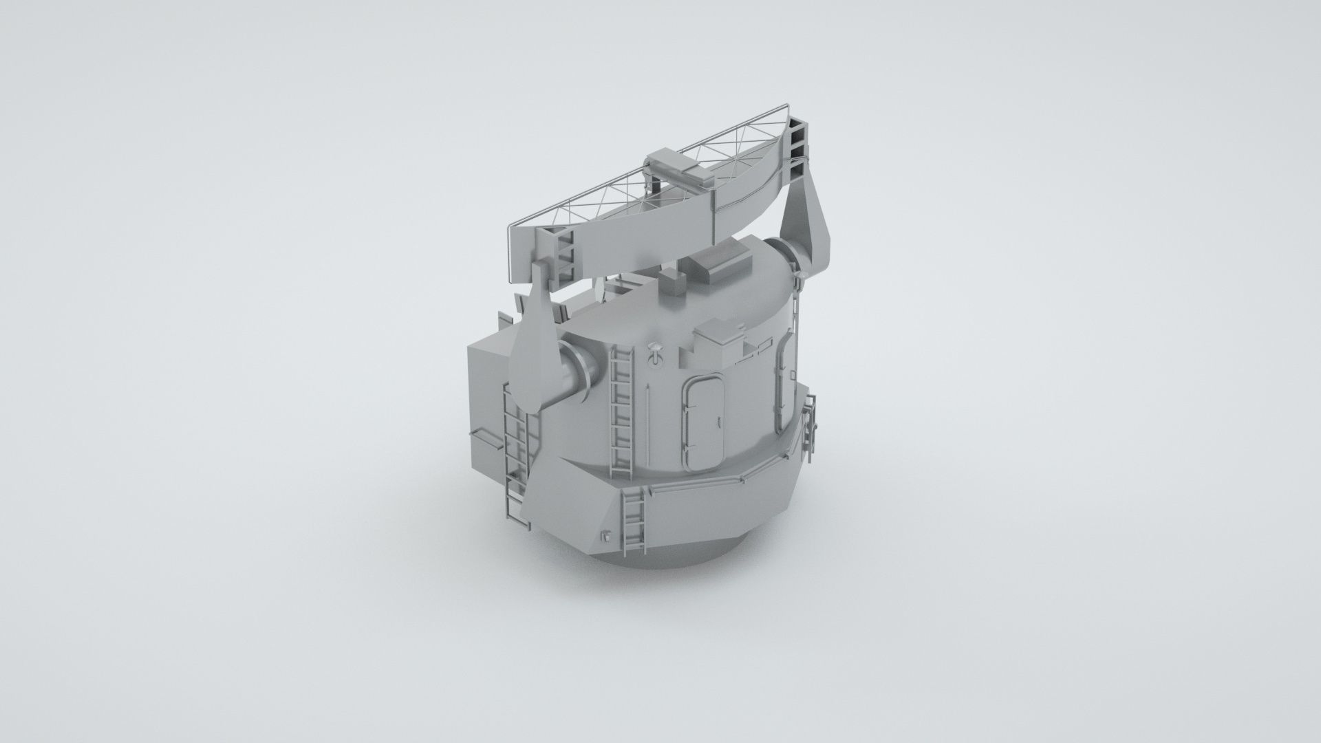 Type 274 Naval Main Battery Fire Control Radar 3D model_12