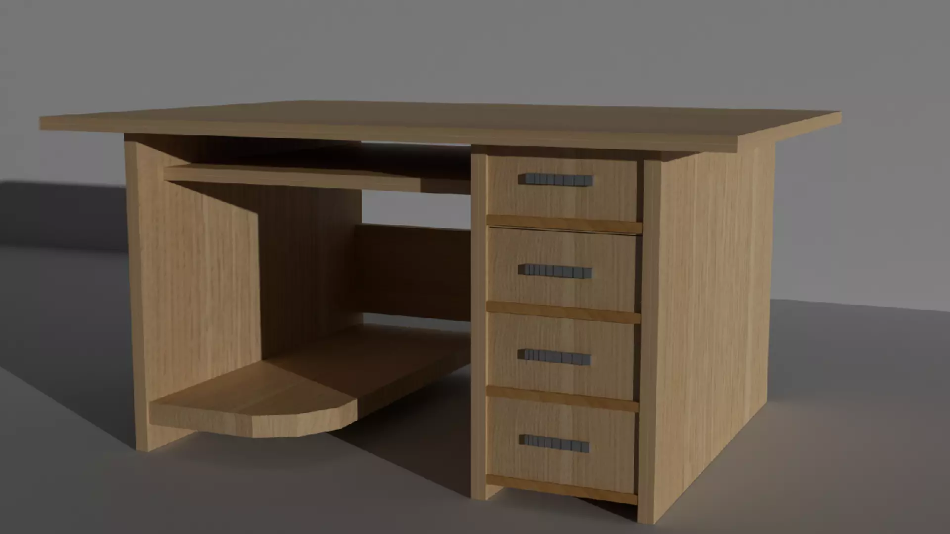 home table Free low-poly 3D model