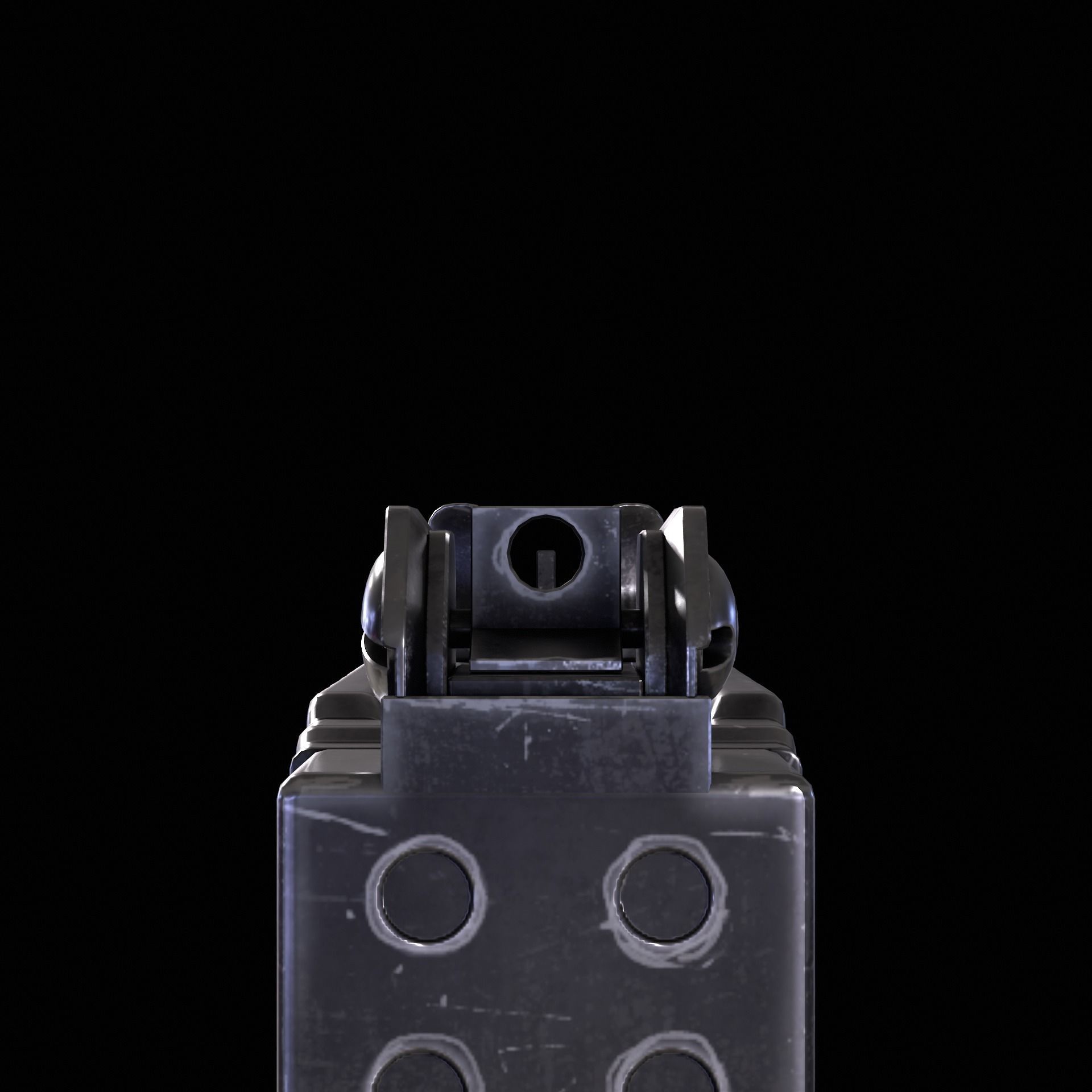Micro Uzi Low-poly 3D model_10