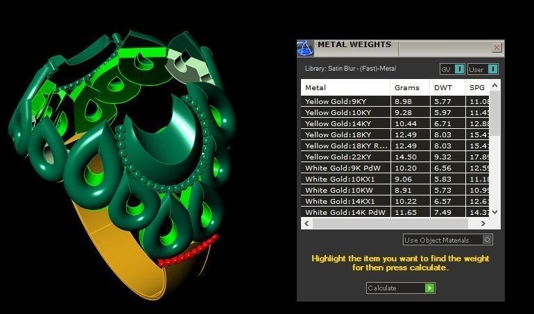 Silver ring 3D print model_2