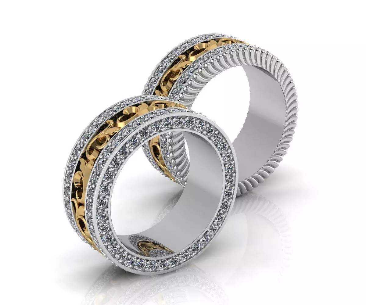 Ring 3DM STL OBJ model for 3D printing and CNC 3D print model 3D print model