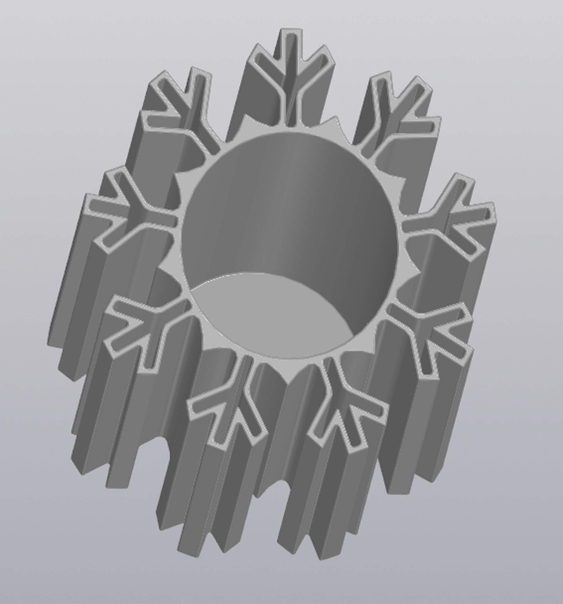 Penholder Vase Snowflake 3D print model_2
