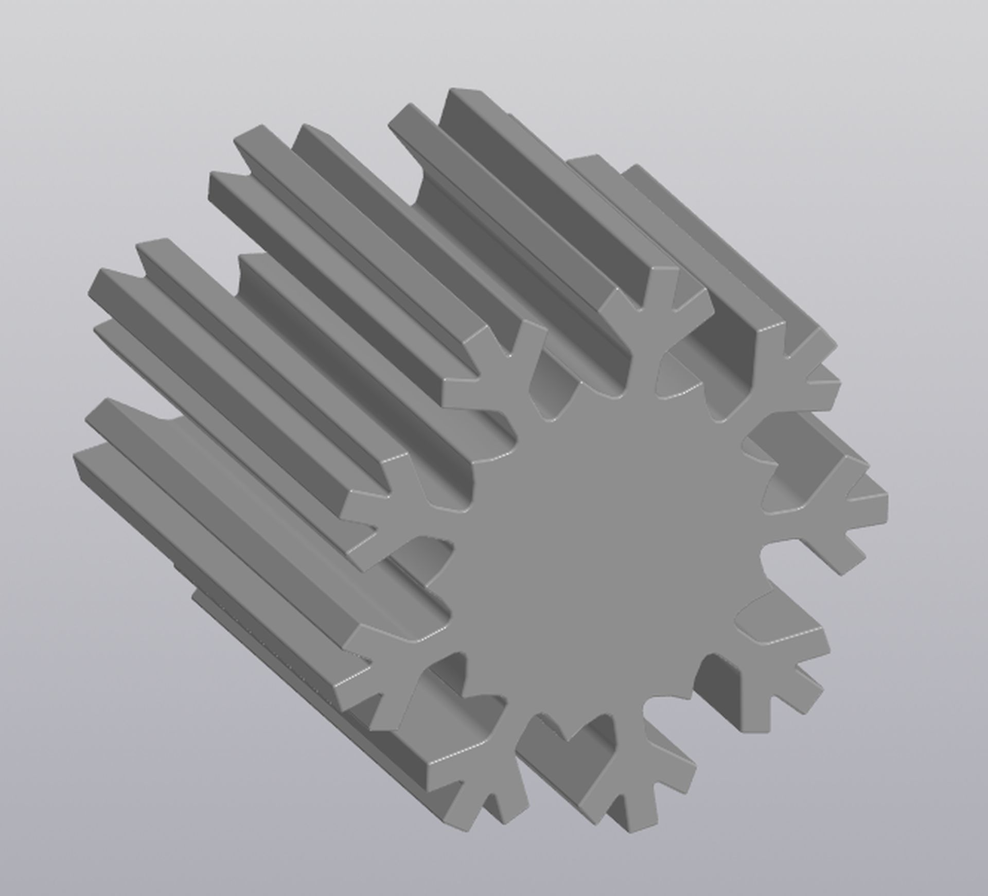 Penholder Vase Snowflake 3D print model_5