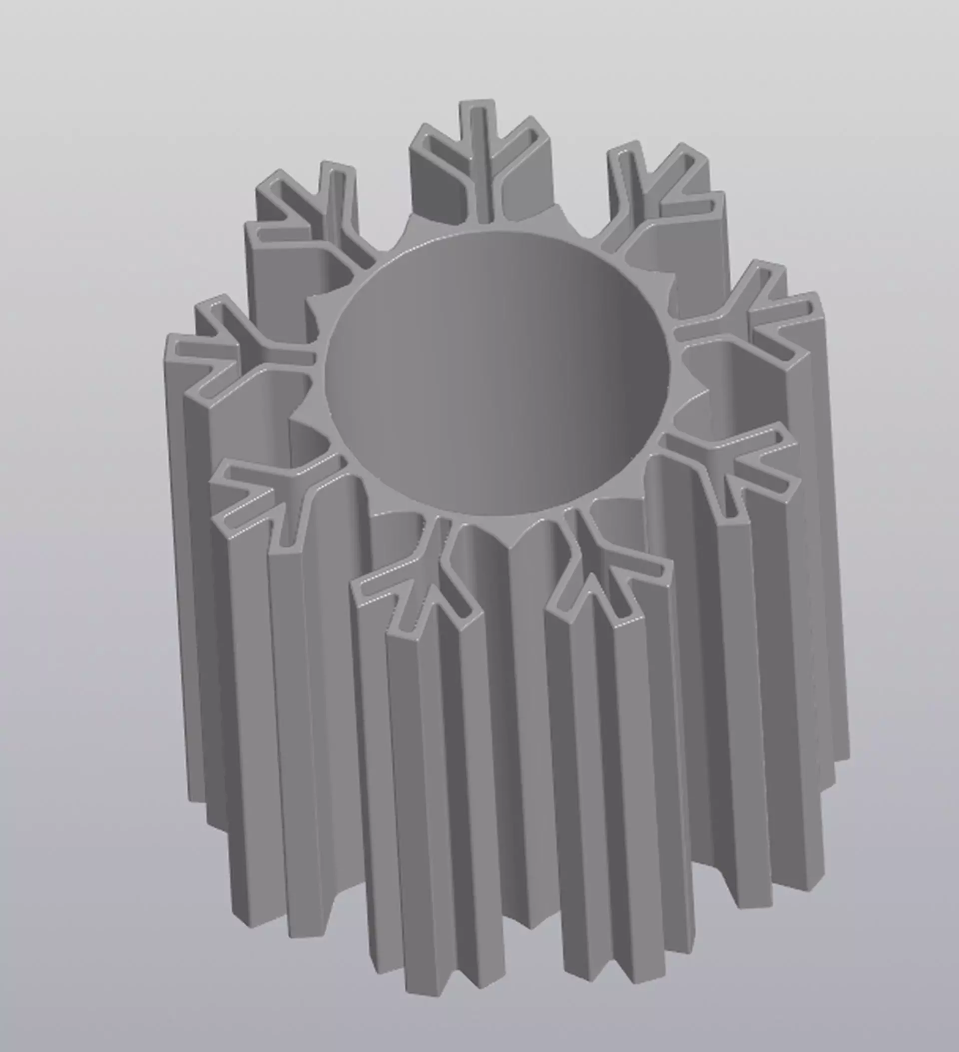 Penholder Vase Snowflake 3D print model_0