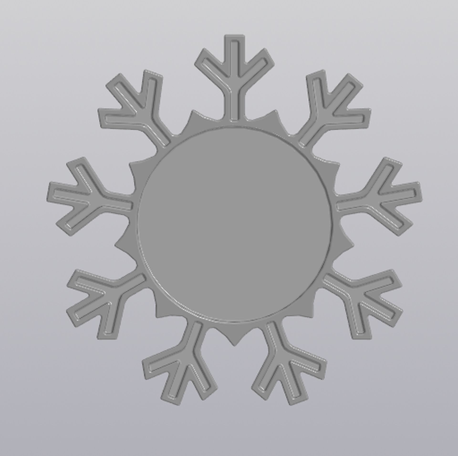 Penholder Vase Snowflake 3D print model_1