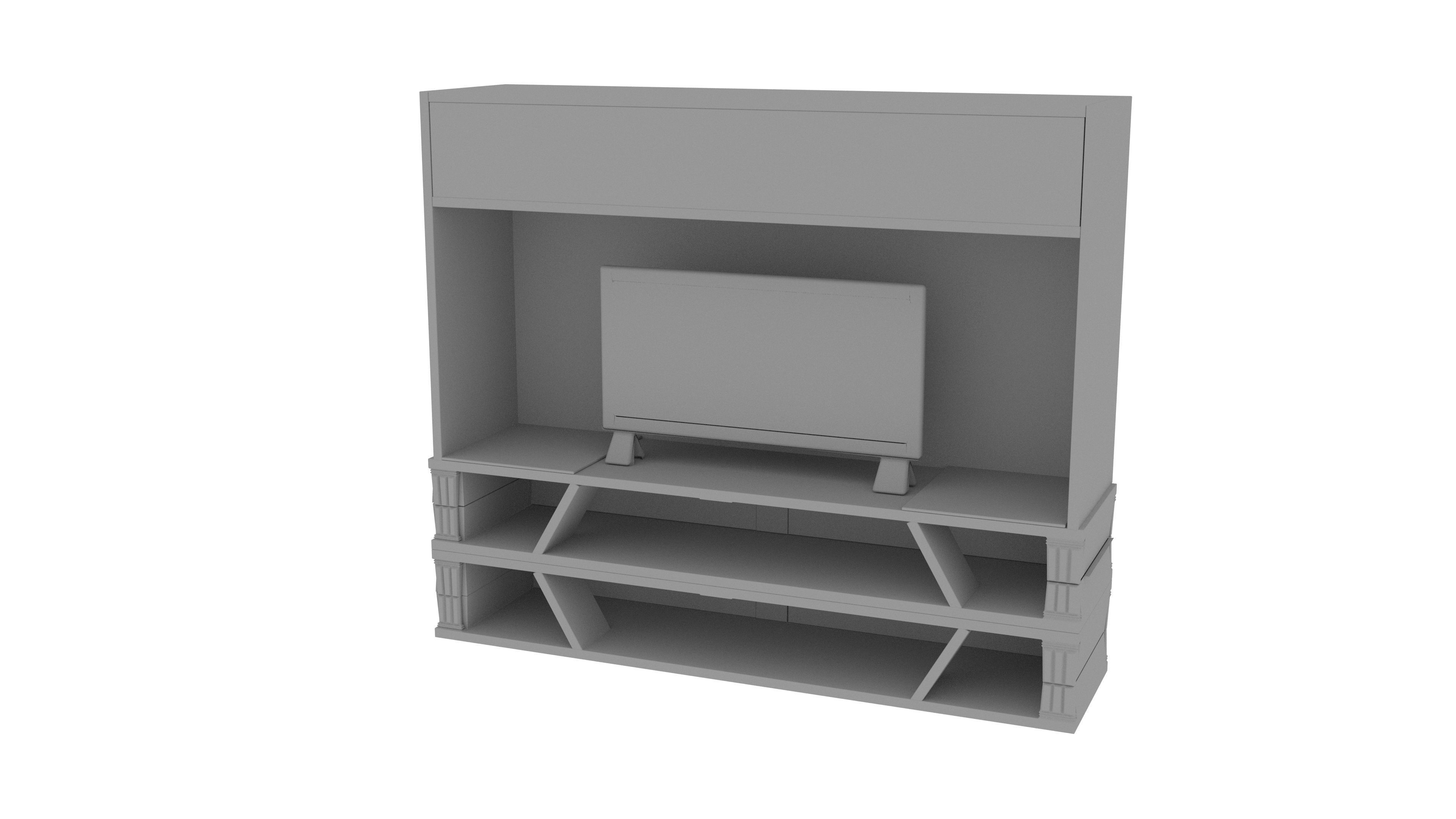 TV Unit 3D model_7