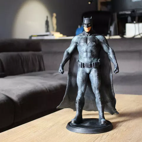 Batsm batman statue on coffee table Free 3D model_0