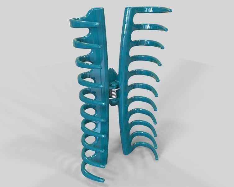 5 Inches Large Claw Clip Regular Curve 3D print model_14