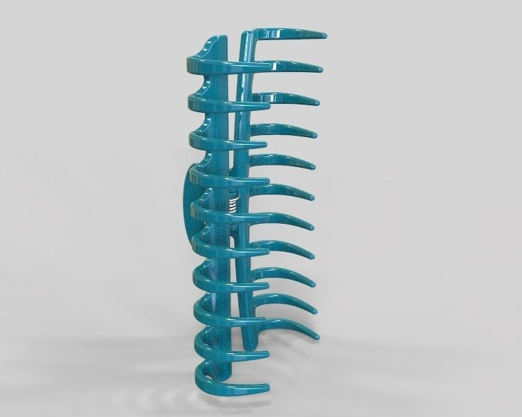 5 Inches Large Claw Clip Regular Curve 3D print model_3