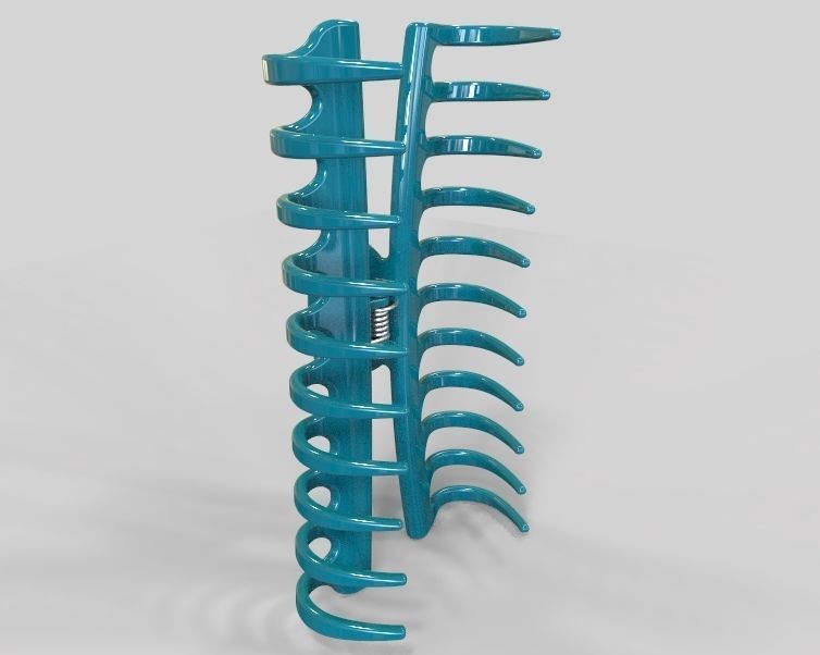 5 Inches Large Claw Clip Regular Curve 3D print model_12