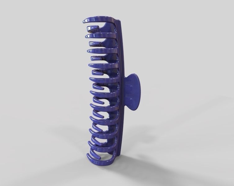 5 Inches Large Claw Clip Regular Curve 3D print model_18