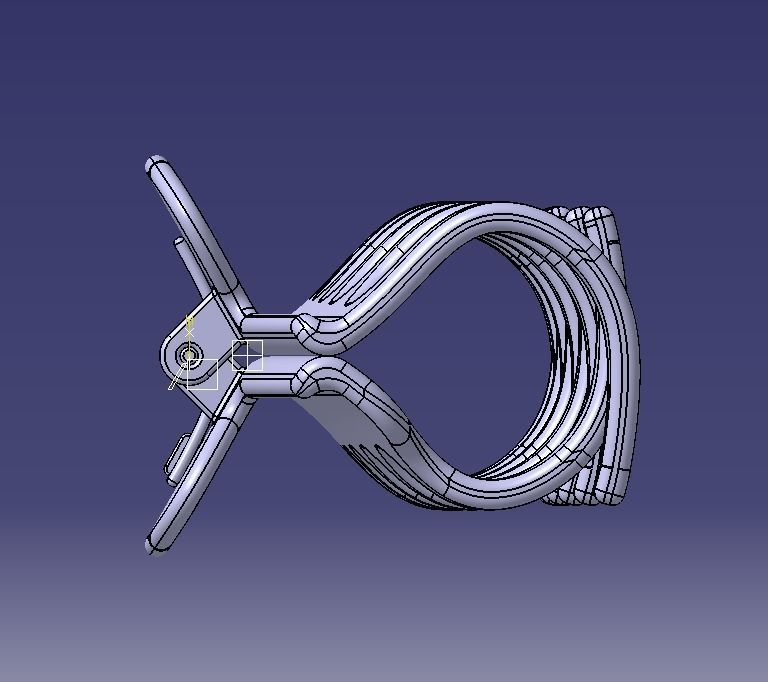 5 Inches Large Claw Clip Regular Curve 3D print model_30