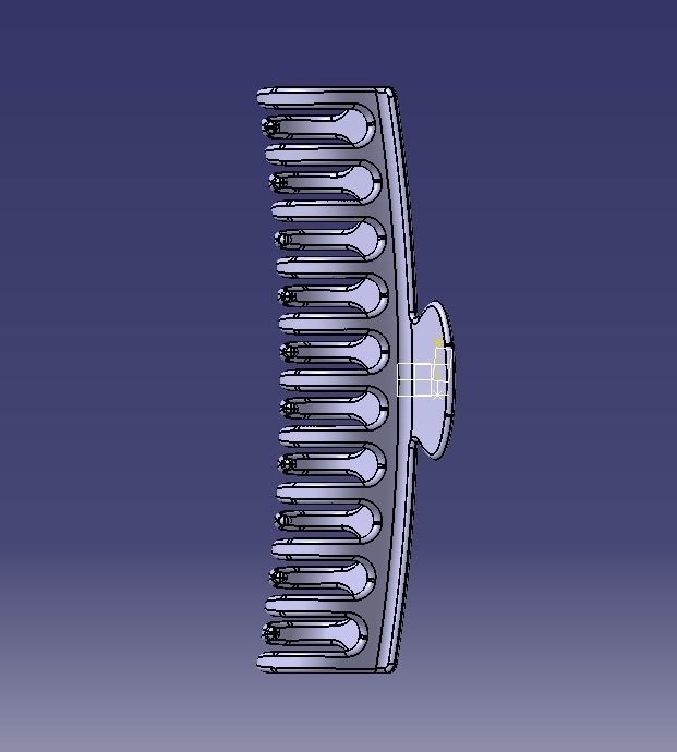 5 Inches Large Claw Clip Regular Curve 3D print model_26