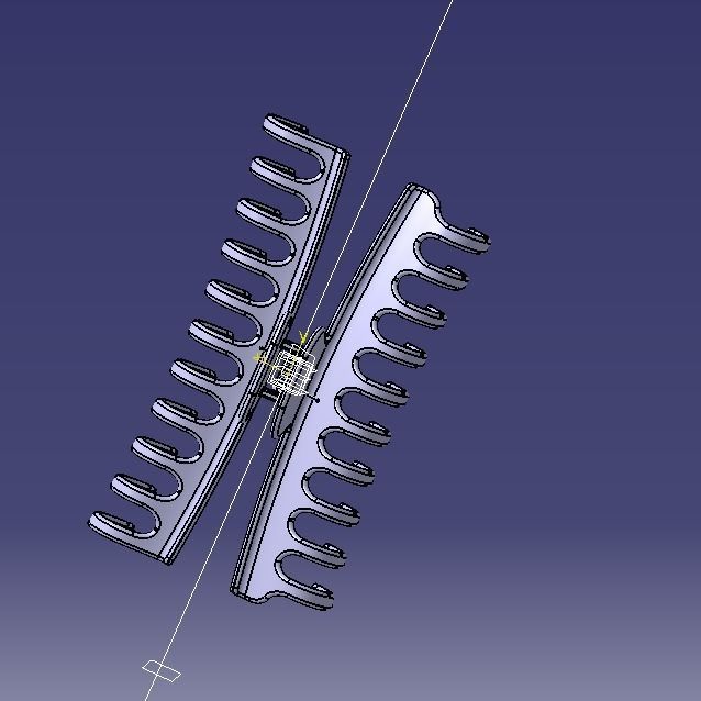 5 Inches Large Claw Clip Regular Curve 3D print model_42