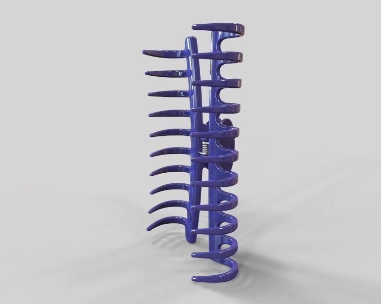 5 Inches Large Claw Clip Regular Curve 3D print model_20