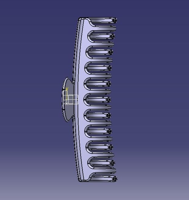 5 Inches Large Claw Clip Regular Curve 3D print model_24