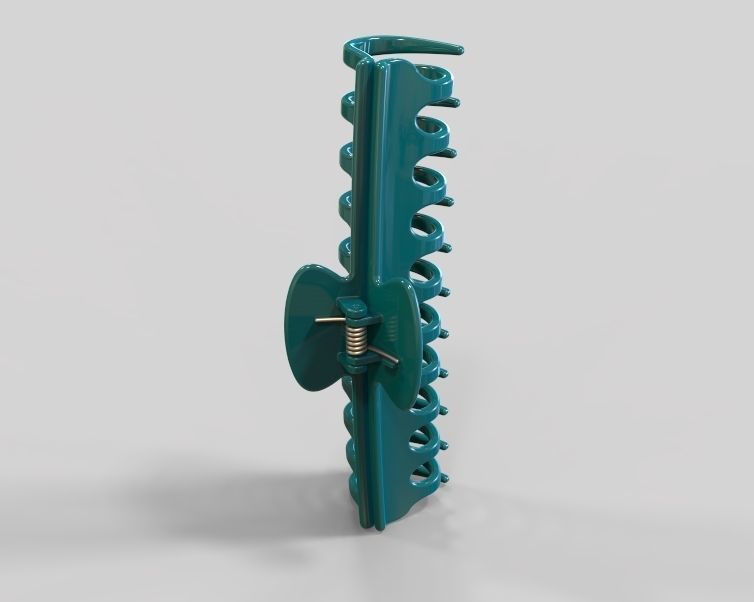 5 Inches Large Claw Clip Regular Curve 3D print model_7