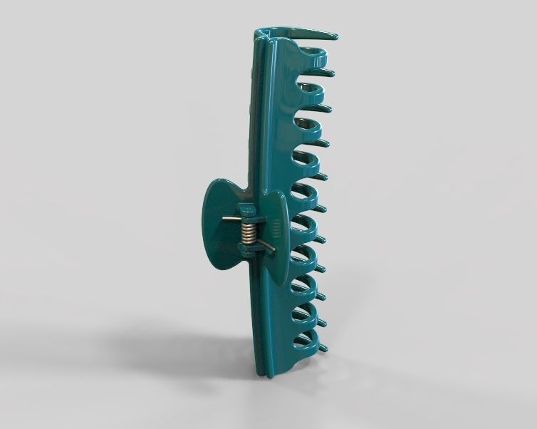 5 Inches Large Claw Clip Regular Curve 3D print model_9