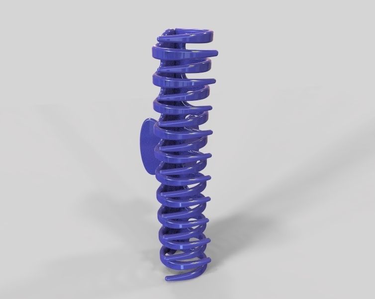 5 Inches Large Claw Clip Regular Curve 3D print model_16