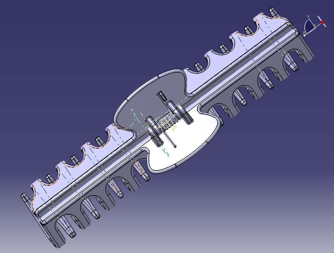 5 Inches Large Claw Clip Regular Curve 3D print model_36