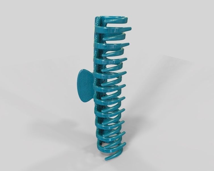 5 Inches Large Claw Clip Regular Curve 3D print model_15