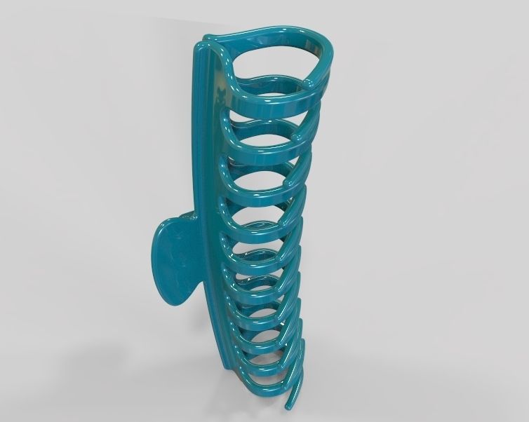 5 Inches Large Claw Clip Regular Curve 3D print model_10