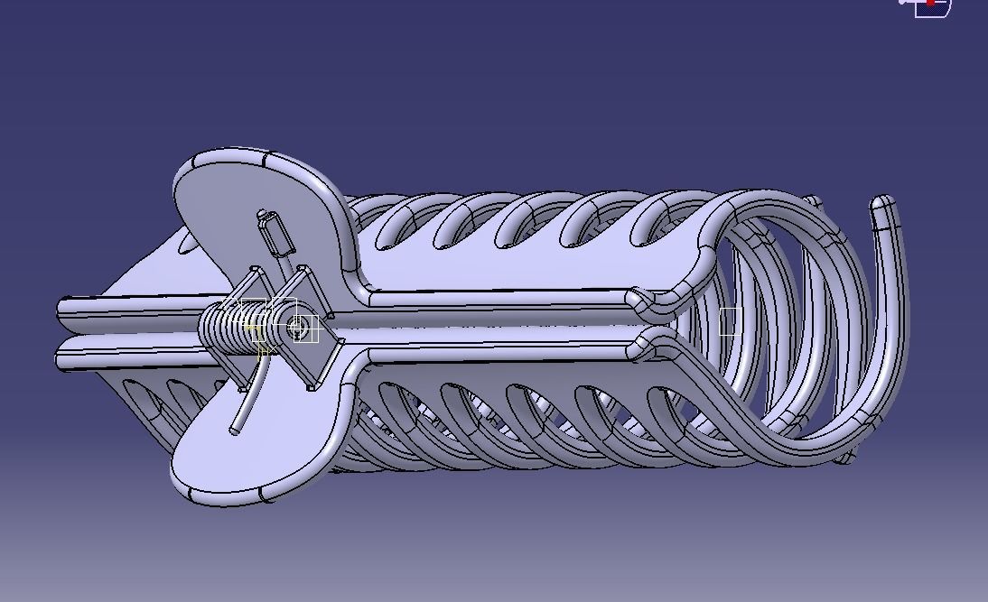 5 Inches Large Claw Clip Regular Curve 3D print model_32