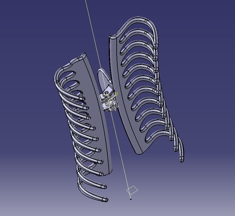 5 Inches Large Claw Clip Regular Curve 3D print model_44