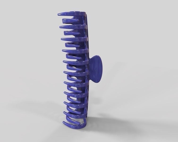 5 Inches Large Claw Clip Regular Curve 3D print model_17