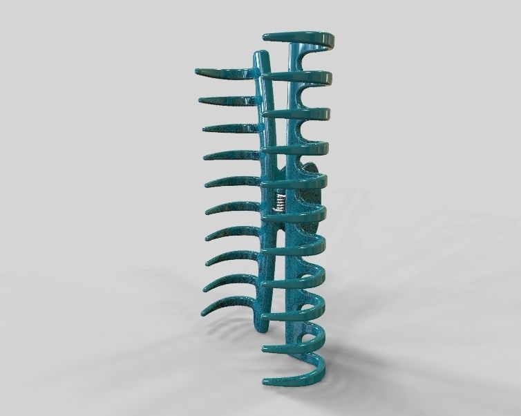 5 Inches Large Claw Clip Regular Curve 3D print model_19