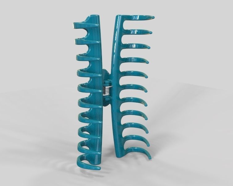 5 Inches Large Claw Clip Regular Curve 3D print model_4