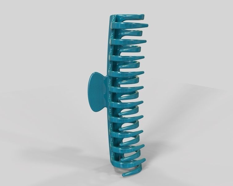 5 Inches Large Claw Clip Regular Curve 3D print model_5