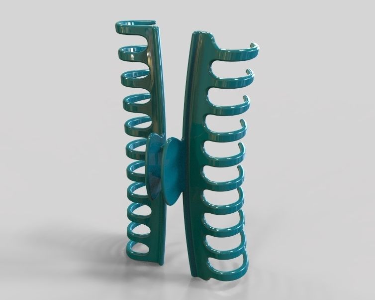 5 Inches Large Claw Clip Regular Curve 3D print model_1