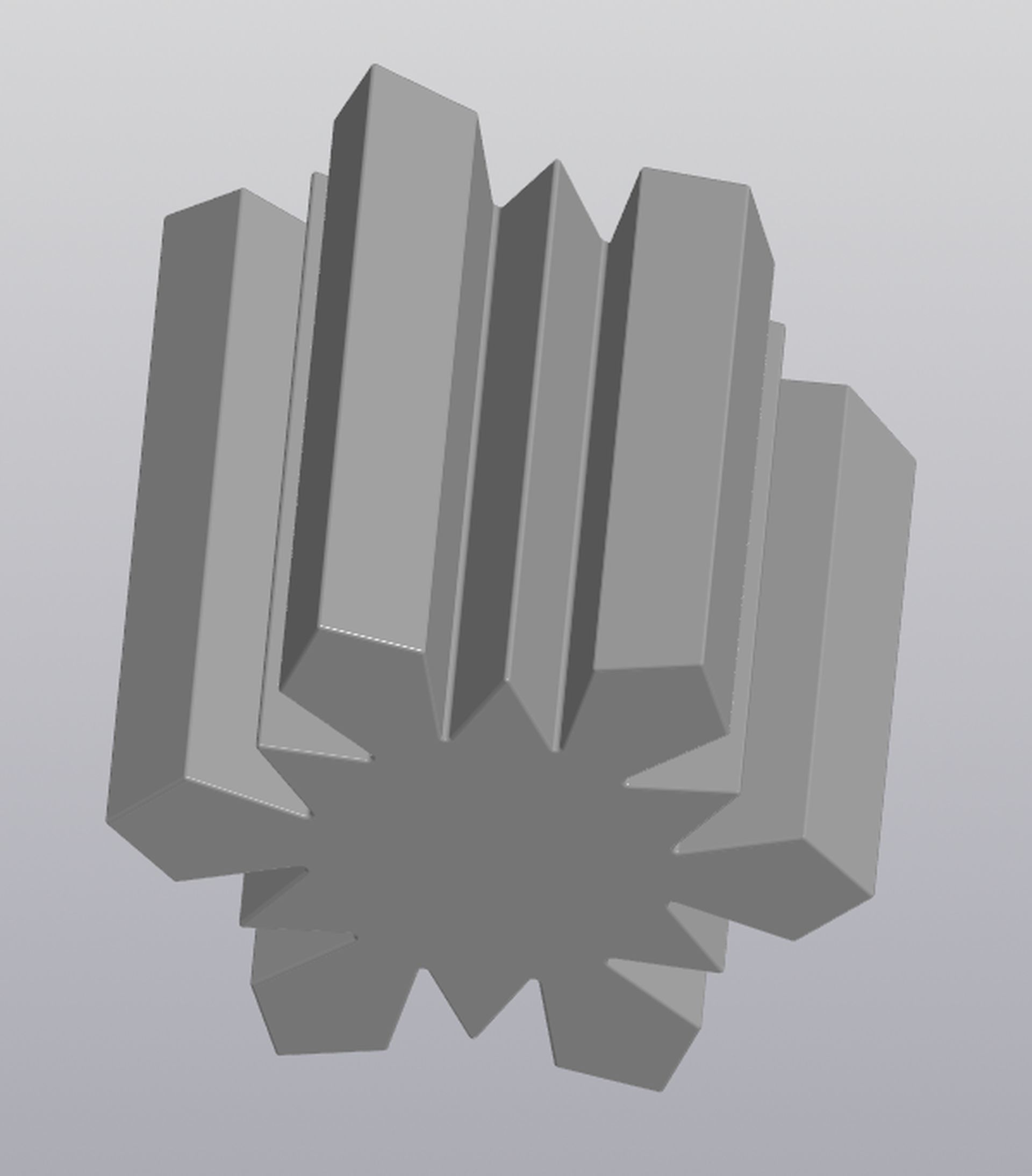 Penholder Vase Snowflake  3D print model_5