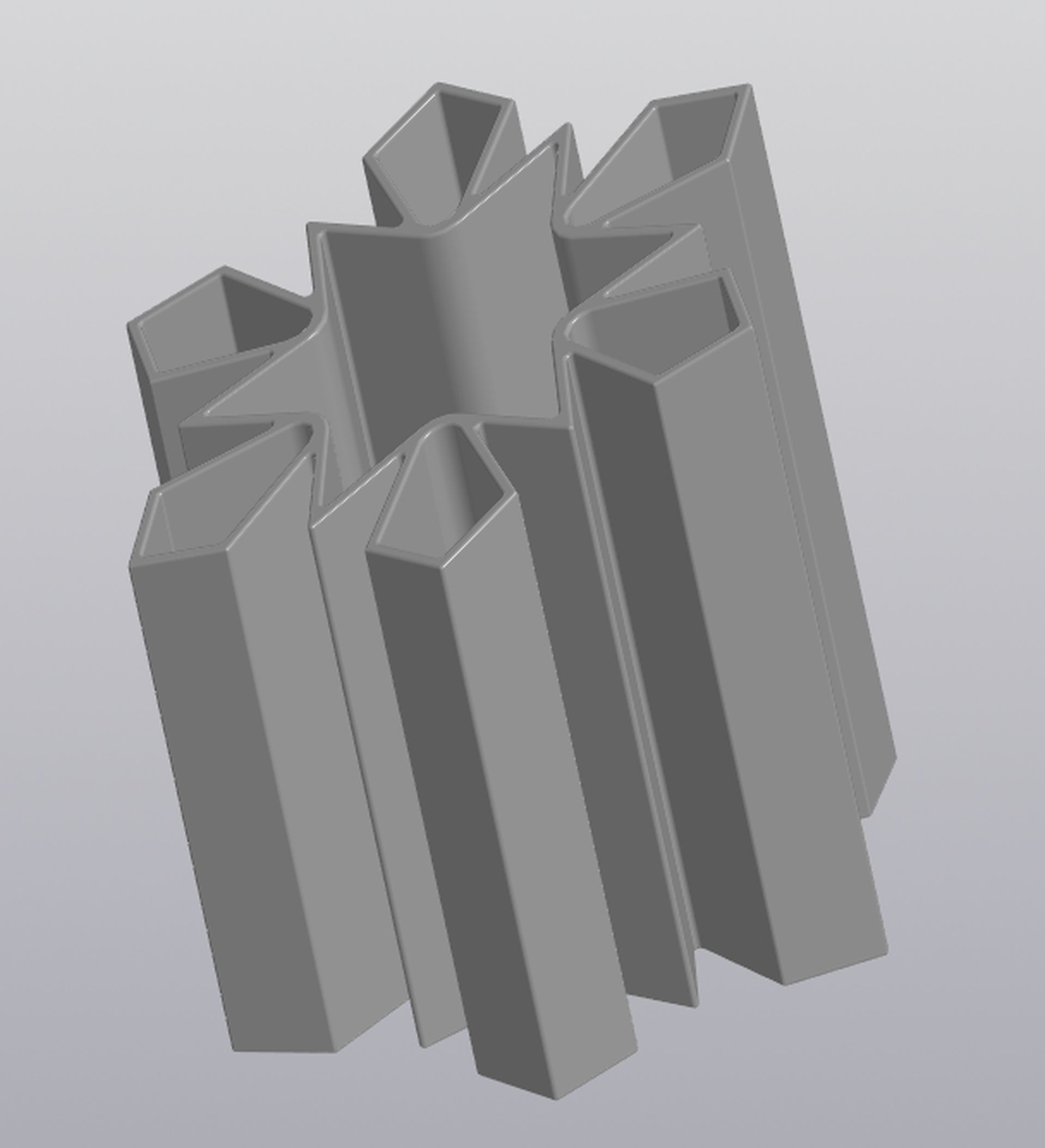Penholder Vase Snowflake  3D print model_2